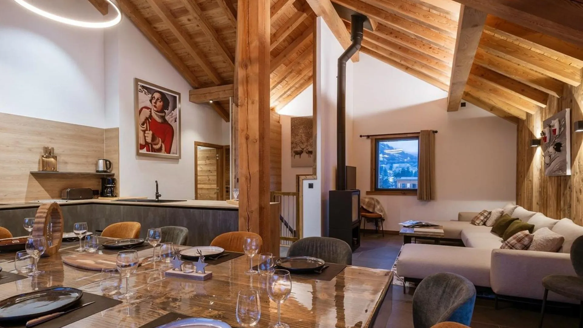 Chalet En Triplex Pour 14 Personnes Avec Wifi, Parking Et Terrasse - Fr-1-263-546 Valloire